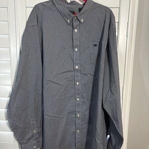 Men's Dockers Gray Checkered Shirt